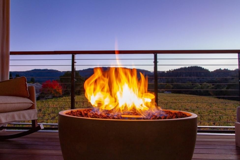 18" Inch Brass Jet Burner for Round & Square Fireplace - Premium Fire Pit Burner for Outdoor (Natural Gas or Propane)