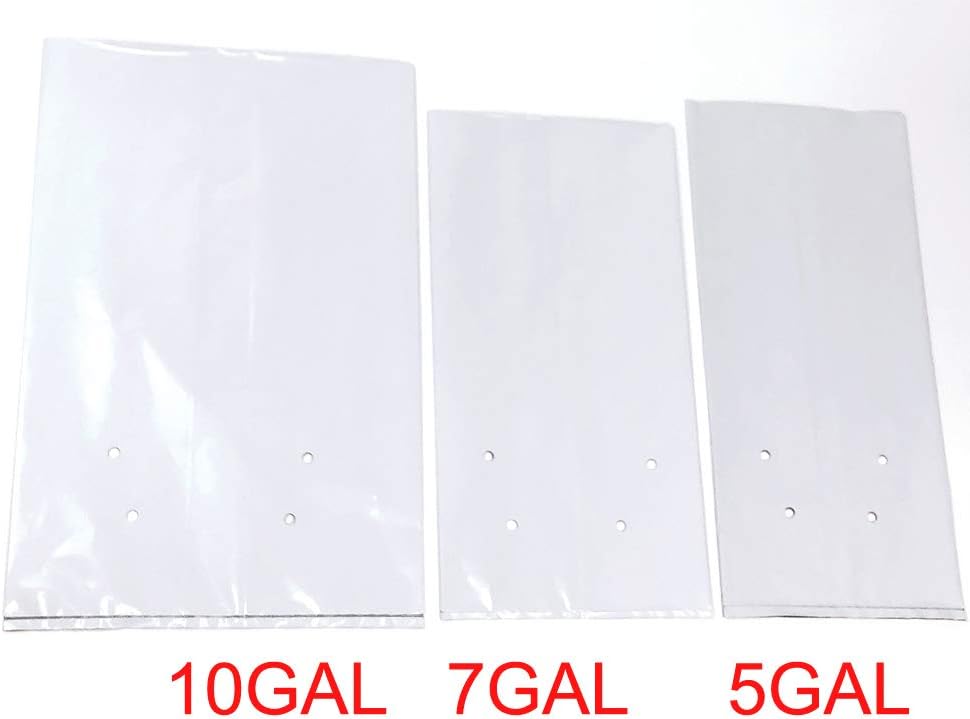 HORTIPOTS 5 Gallon Grow Bags Black and White Light Proof Grow Pot Container (Pack of 25)