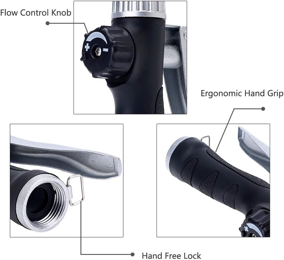 GREEN MOUNT Watering Wand, 24 Inches Sprayer Wand with Superior Stainless Head, Perfect for Hanging Baskets, Plants, Flowers, Shrubs, Garden and Lawn, Purple