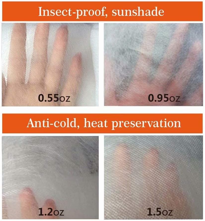 Agfabric Plant Covers Freeze Protection with Zipper 0.9oz 135"x120"x48" Shrub Cover Winter Tree Jacket for Frost Protection&Season Extension,White