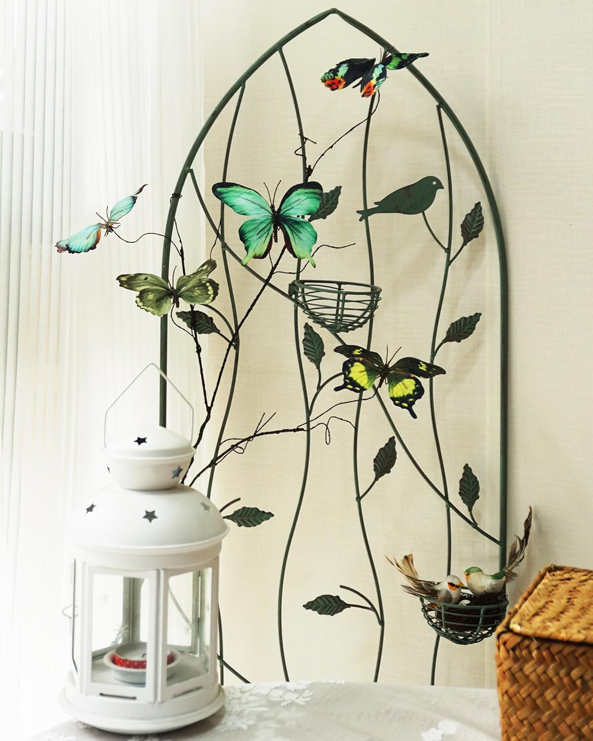 Artificial Butterfly, Silk Butterflys, Butterflies for Crafts for Floral Arrangements, 3D Butterfly Stakes Decor, Patio Plant Pot, Flower Bed Home Decor