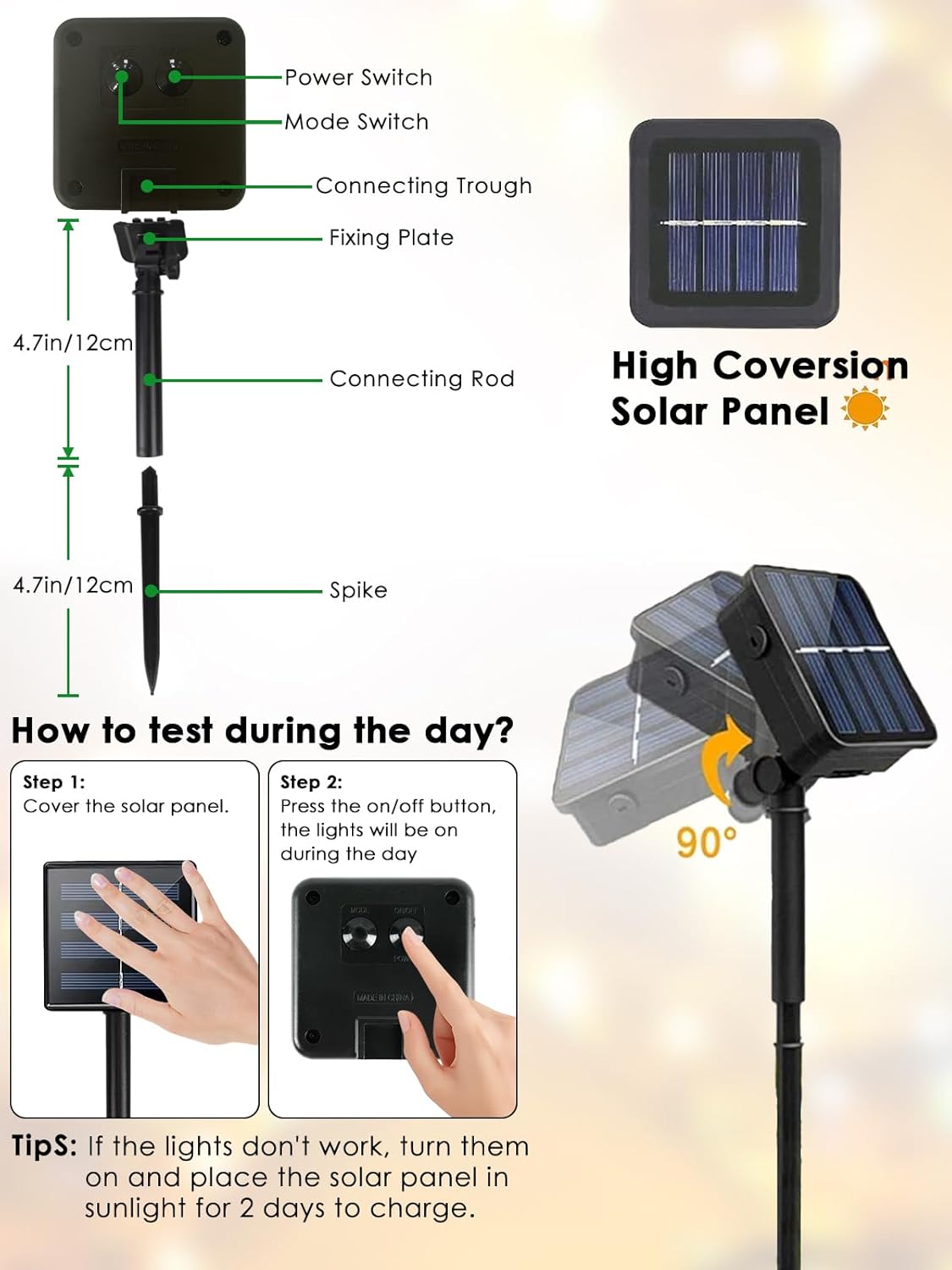 4pk Multi-Colored Solar Christmas Lights Outdoor Waterproof, 400 LED 132 FT Solar Powered LED String Lights Green Wire with 8 Modes, Solar Fairy Lights for Xmas Tree Party Wedding Garden Decorations