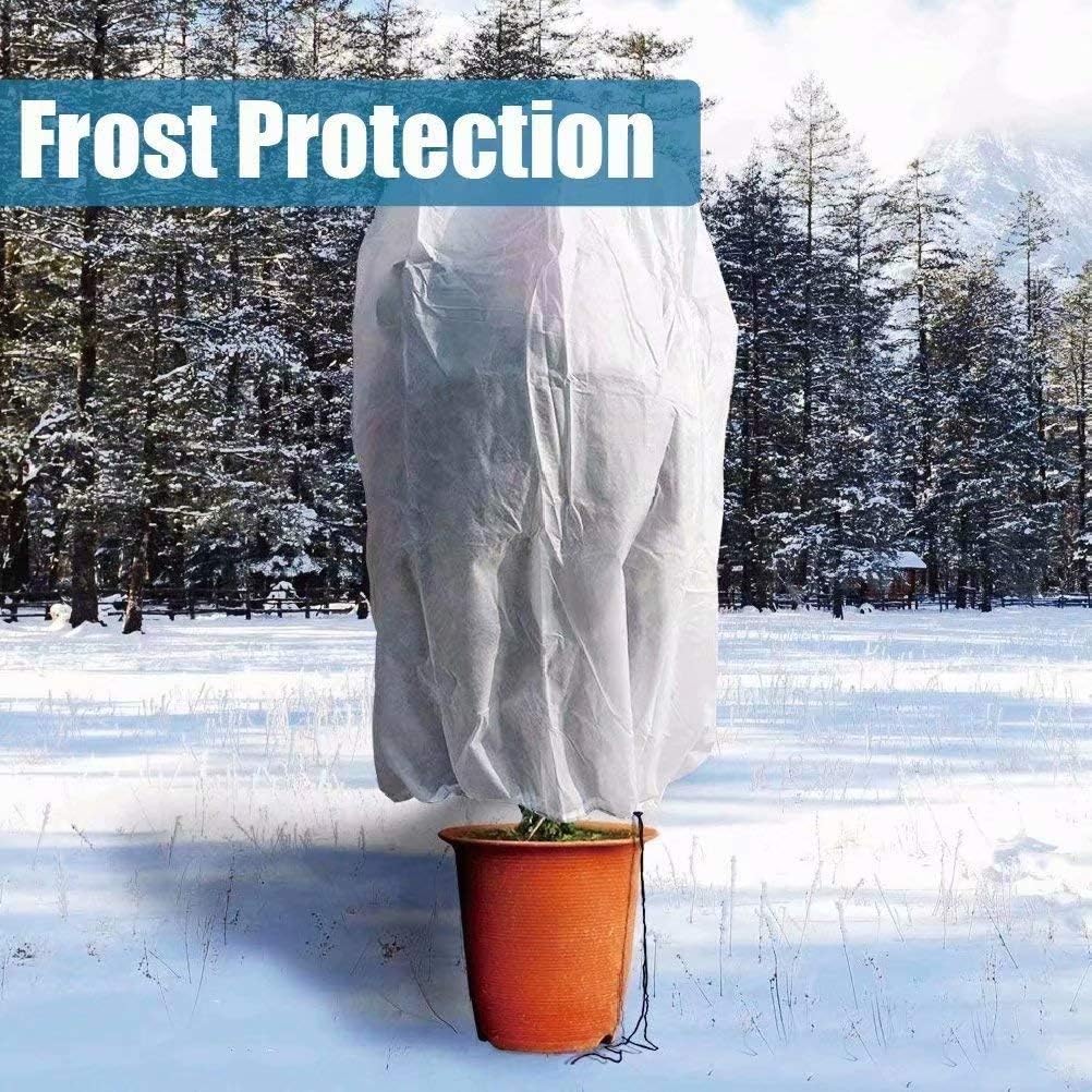 Agfabric Plant Covers Freeze Protection 0.95oz 24''x32'' Frost Cover for Garden Tree Protection Winter Tree Cover for Frost Proctection, 2 Pack
