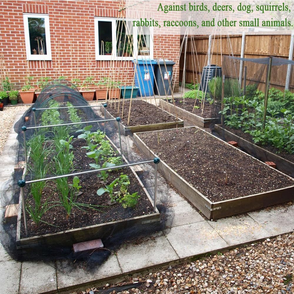 Bird Netting for Chicken Coop 50x50 Ft, 1" Mesh, Strong Woven Poultry Netting Roof Cover for Chicken Run, Heavy Duty Bird Net for Fruit Trees, Blueberry, Vegetables, Garden Protection