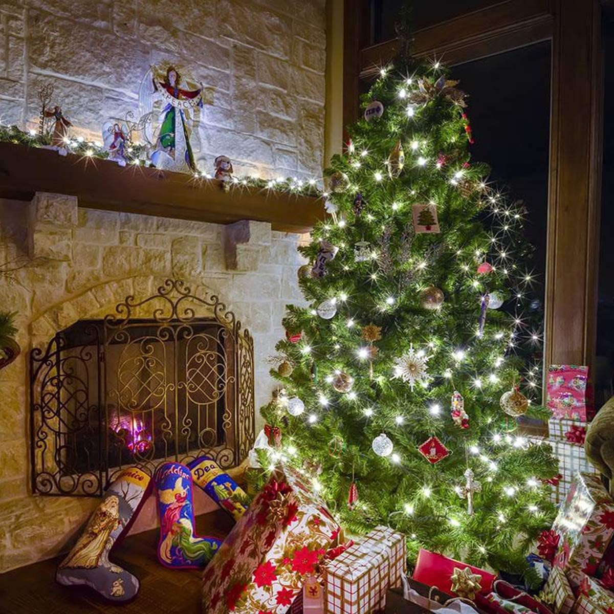 Solar Garden Lights Outdoor, Solar Watering Can Lights Garden Decor Gifts for Grandma Mom, Waterproof Hanging Lantern with String Lights Yard Decoration (Cool White-No Can)