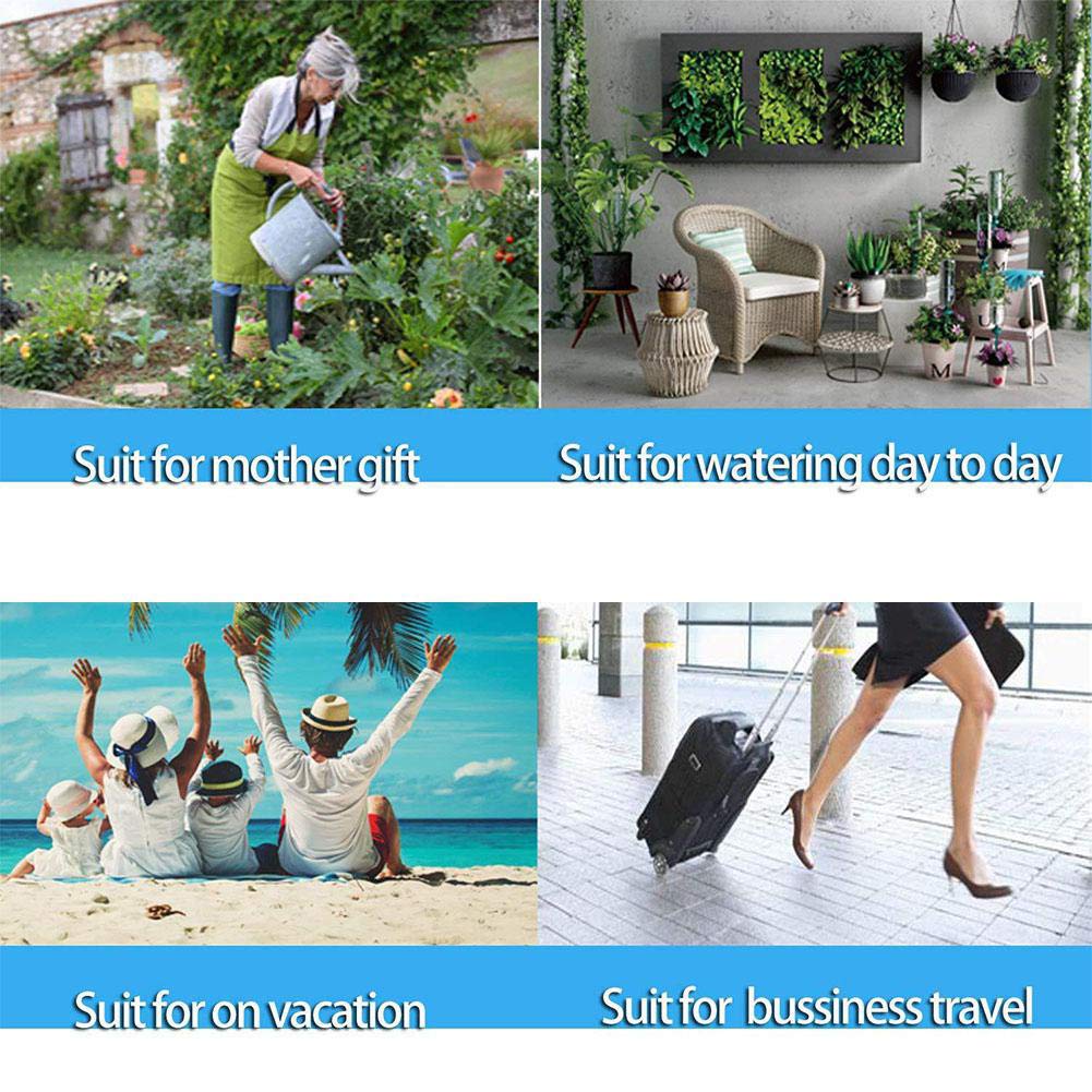 Self Plant Watering Spikes 12 Pack Auto Drippers Irrigation Devices Vacation Automatic Plants Water System with Adjustable Control Valve Switch Design for Houseplant, Gardenplant, Officeplant