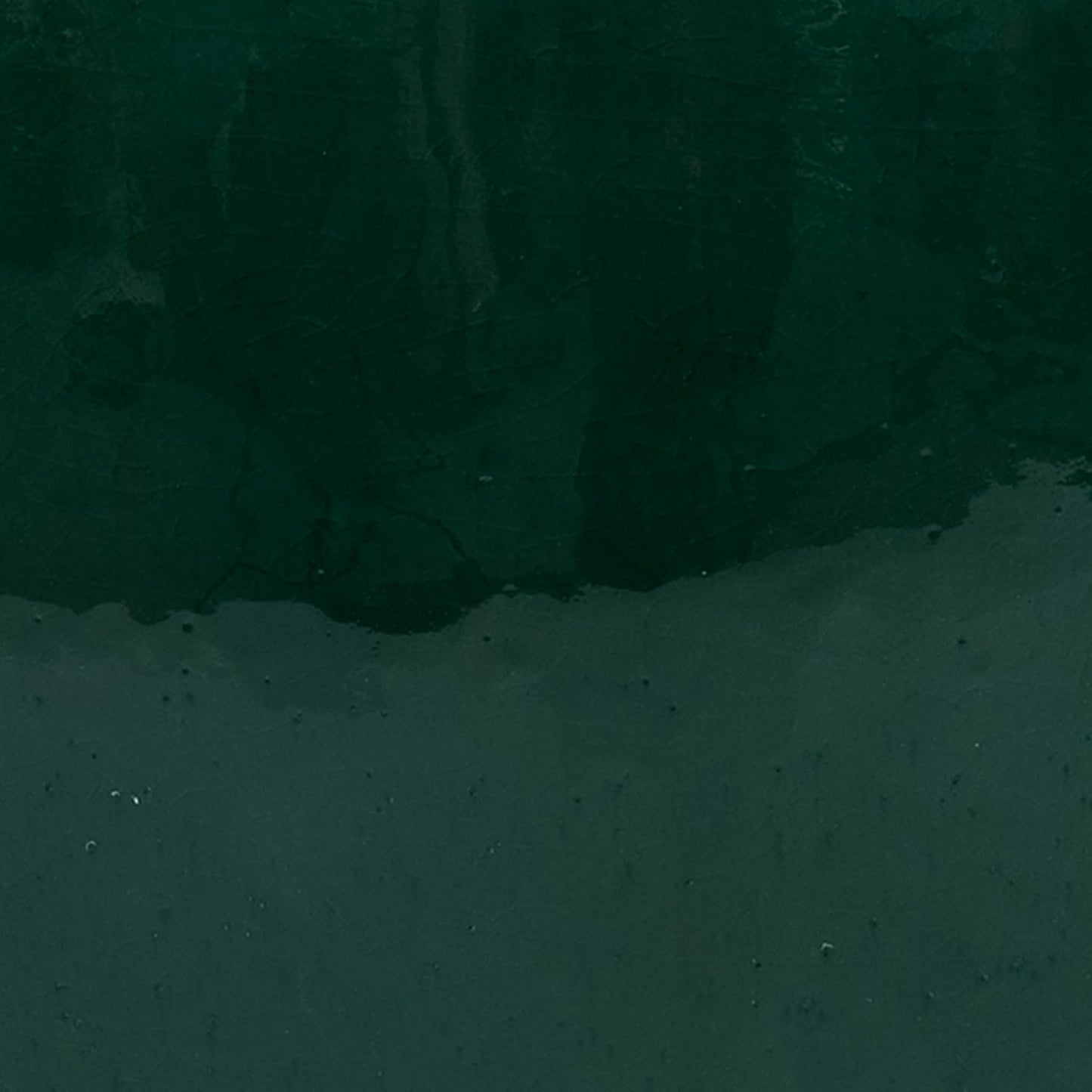 Sunnydaze Studio Large Ceramic Plant Pot - Round Outdoor Glazed Ceramic Planter Pot with Drainage - Dark Green - 15 in