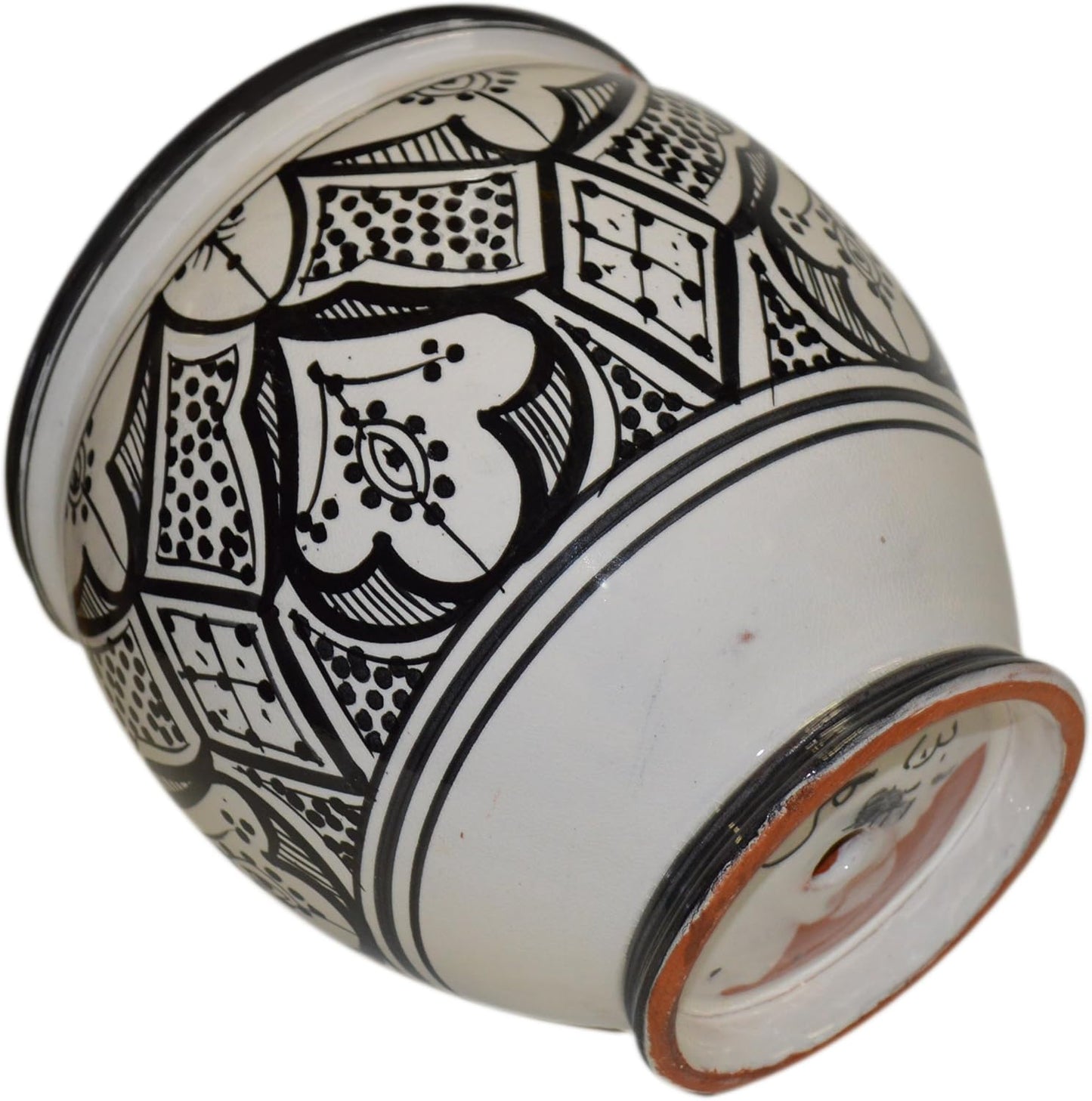 Treasures Of Morocco Flower Pot Moroccan Spanish Garden Drain Hole Ceramic Planter Handmade