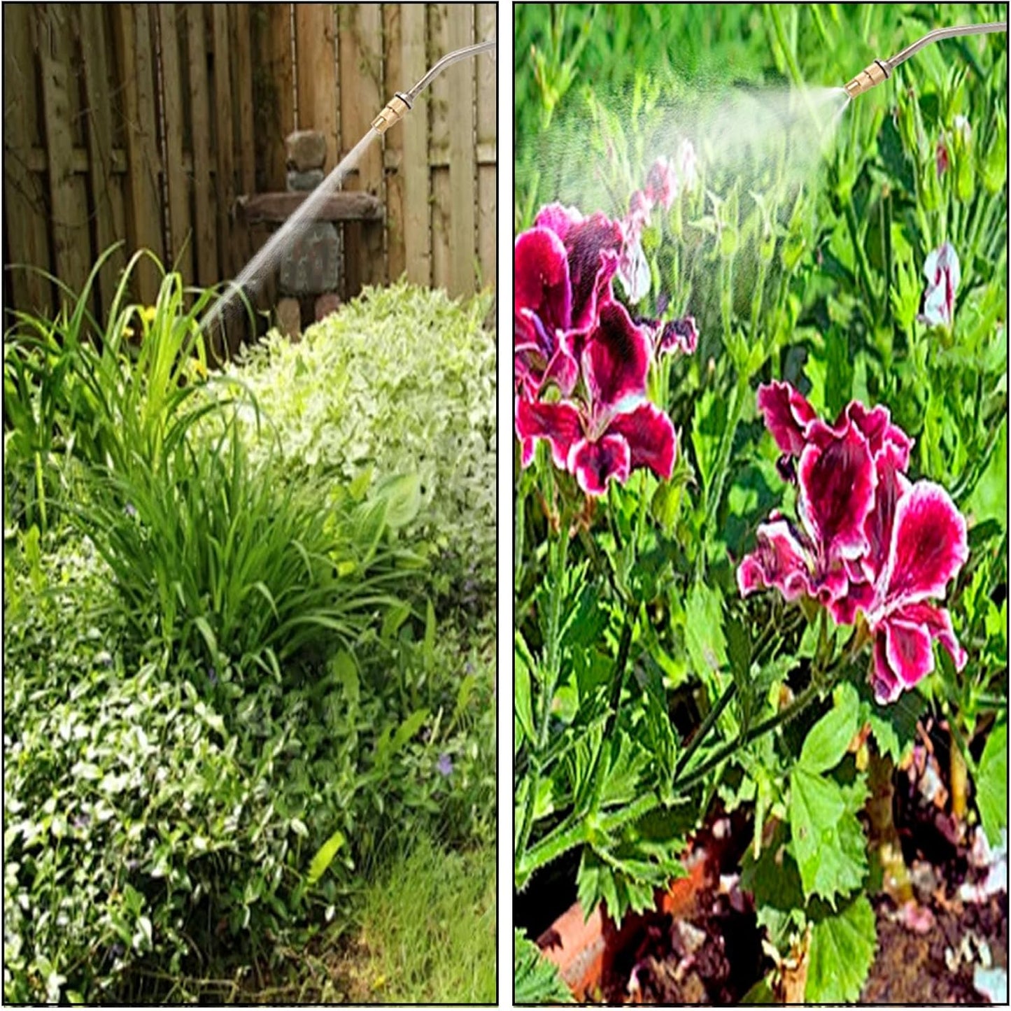 Hand Pump Sprayer Stainless Steel Sprayer for Indoor and Outdoor 2 Gallon Sprayer 20 in Wand 3.3 FT Hose