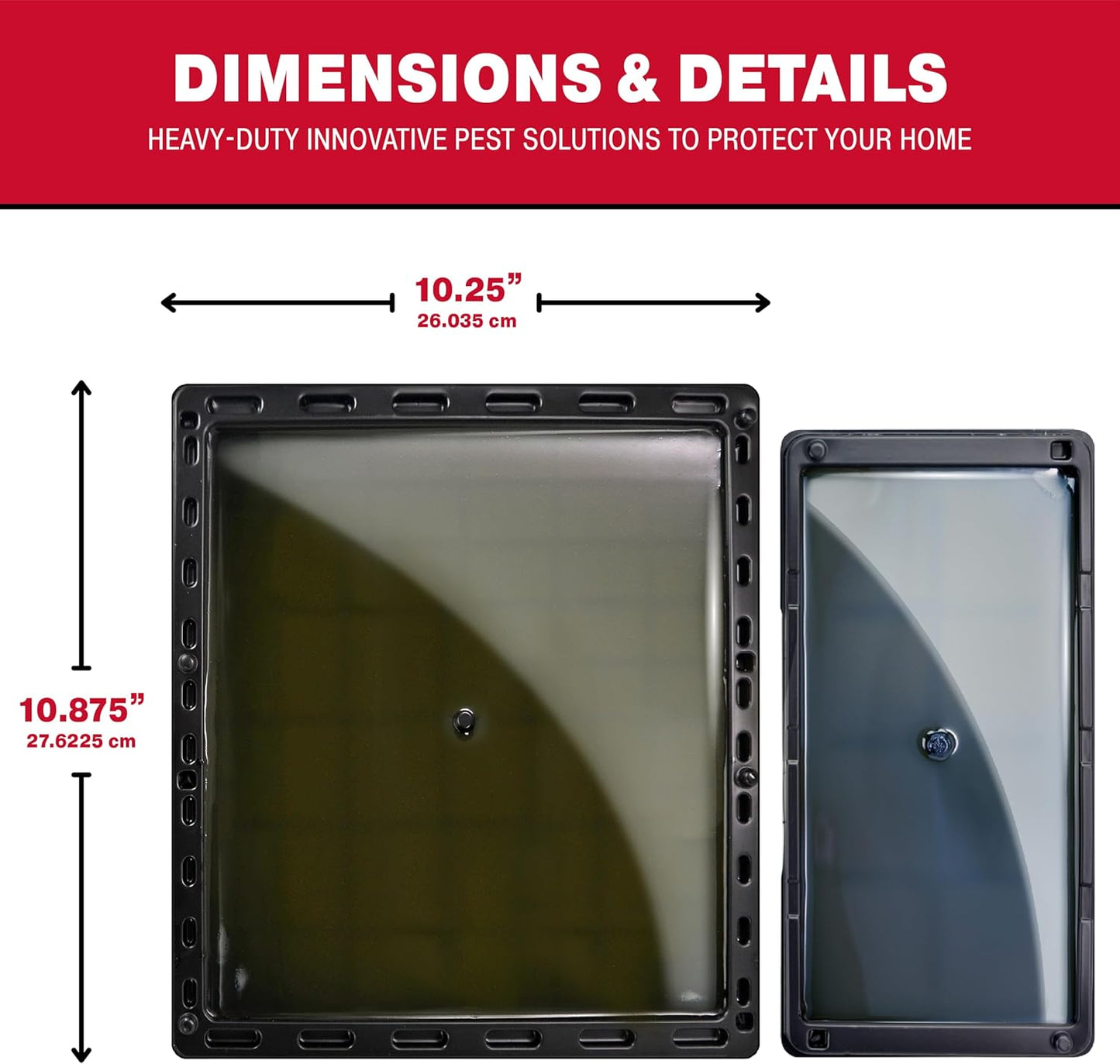 Catchmaster Jumbo Rat & Mouse Glue Traps 6Pk, Large Bulk Glue Board Rat & Mouse Traps Indoor for Home, Adhesive Plastic Tray for Snakes, Mice, & Spiders, Pest Control for House & Garage