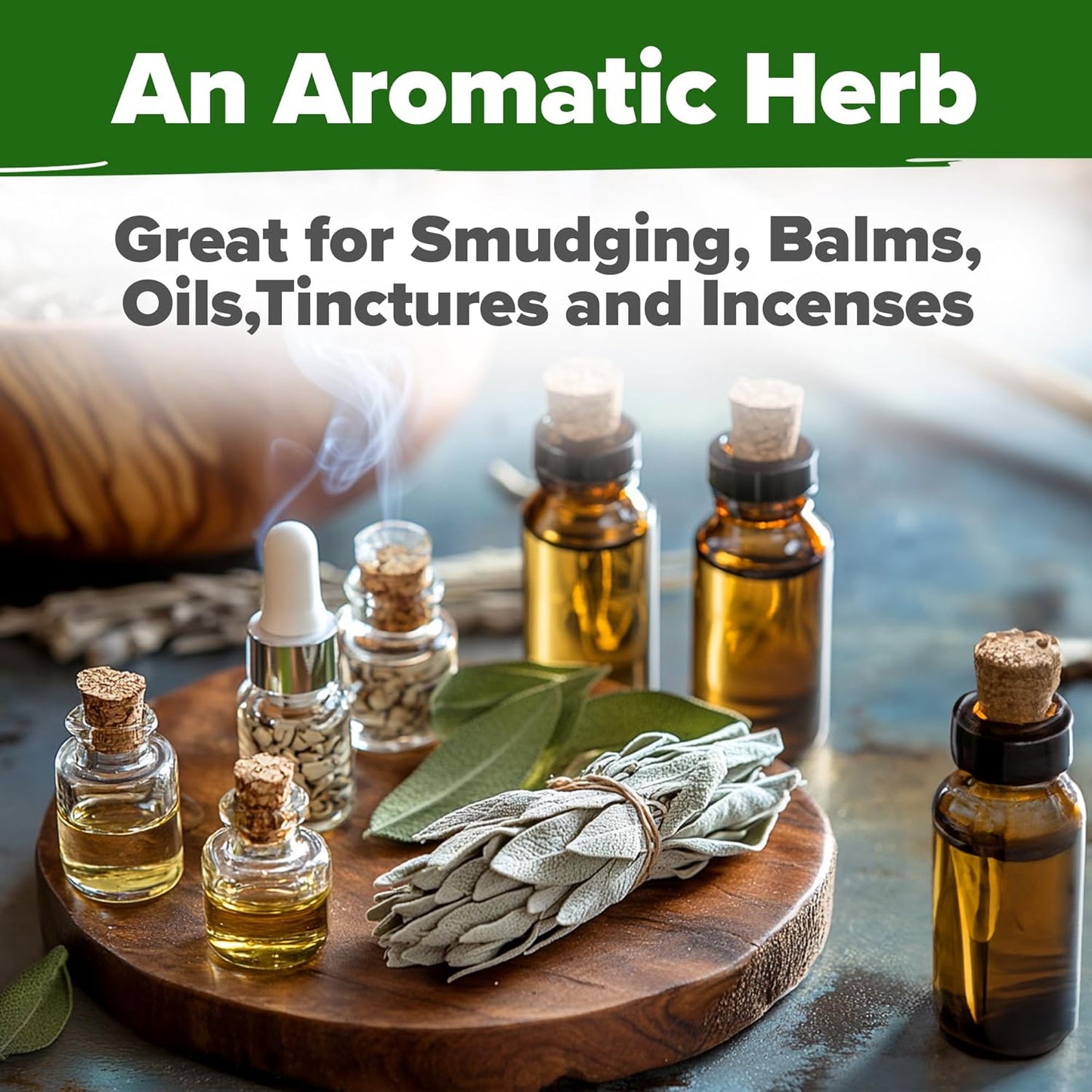 HOME GROWN π¨π¦π π£π₯ππ ππ¨π White Sage Seeds 323 Pack π‘π’π‘-ππ π’ Heirloom Seeds - Grow Aromatic Sage Plants for Your Herb Seeds Garden with Sage for Planting Outdoor or Indoor (Salvia apiana)