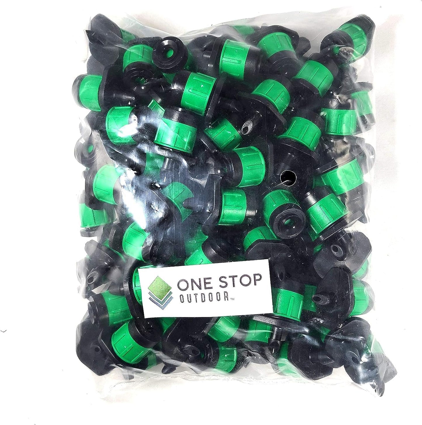 (25-Pack) - 1/4" Inch 360 Degree Drip Emitter On 6" Stake Sprayer Adjustable Flow 0-20 GPH, Fits 1/4 (4-6mm) Irrigation Tubing - Micro Bubbler Drippers for Drip Irrigation (25 Pack Dripper on Barb)