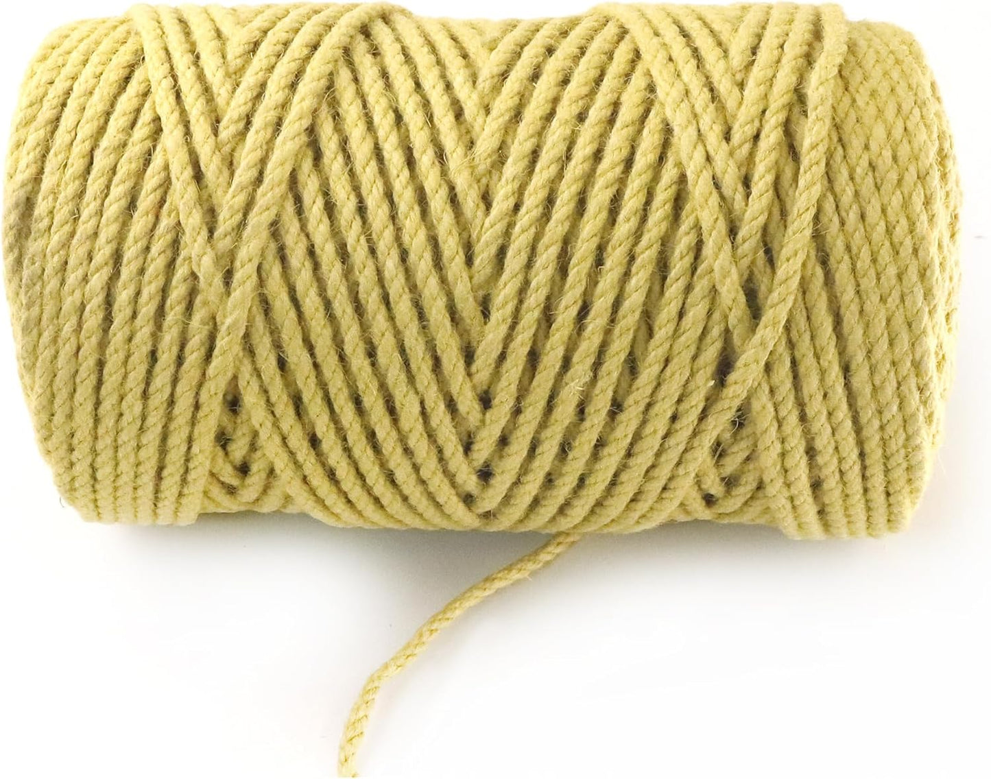 4mm x 300 Feet Yellow Jute Rope, Twine for Gardening Tomato Climbing Plant Tie Floristry Crafts Gift Wrapping Packing Decor