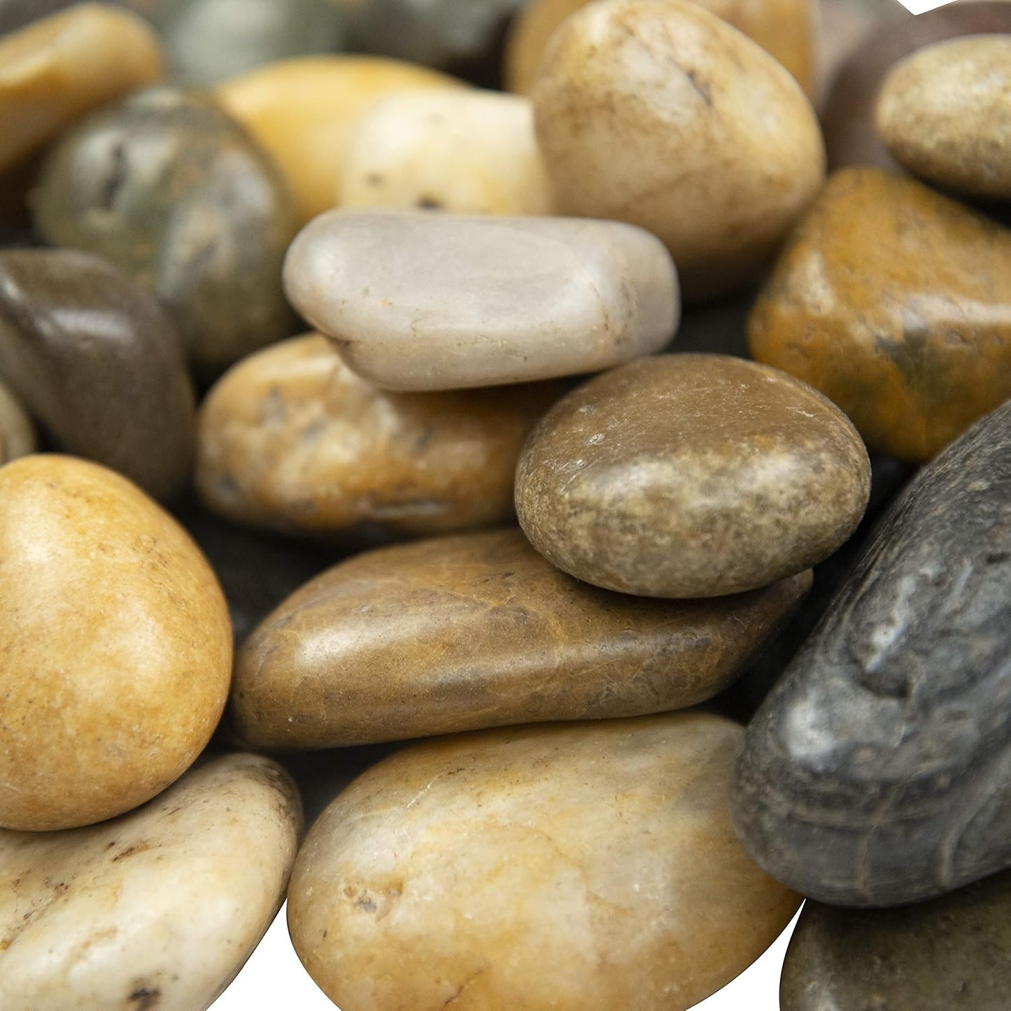 MSI Decorative Polished Mixed Pebbles, 0.7 inch - 1.2 inch, 40 lb. Bag
