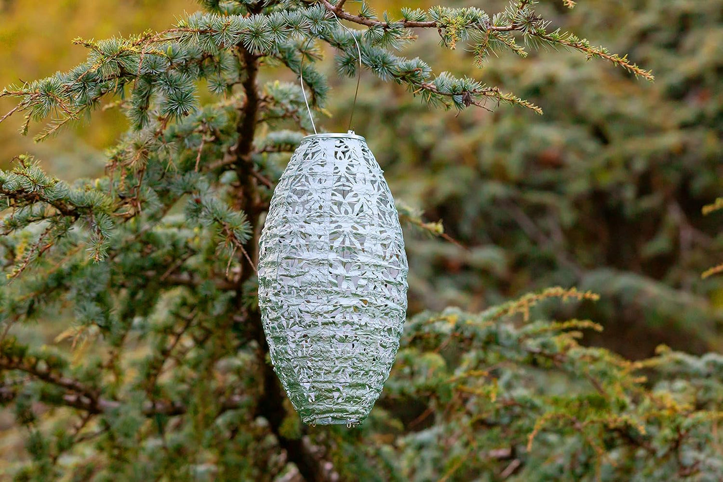 Allsop Soji Stella - Wilflower Pod - 15" Outdoor Solar Lantern - Sage