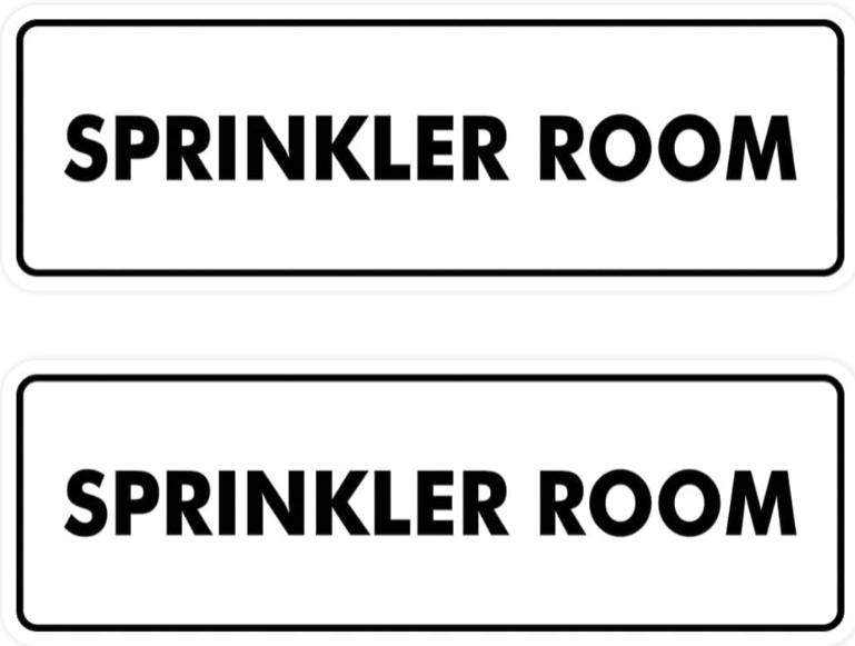Signs ByLITA Sprinkler Room Sign Review – Medium White 2-Pack for Clear and Professional Safety Labeling