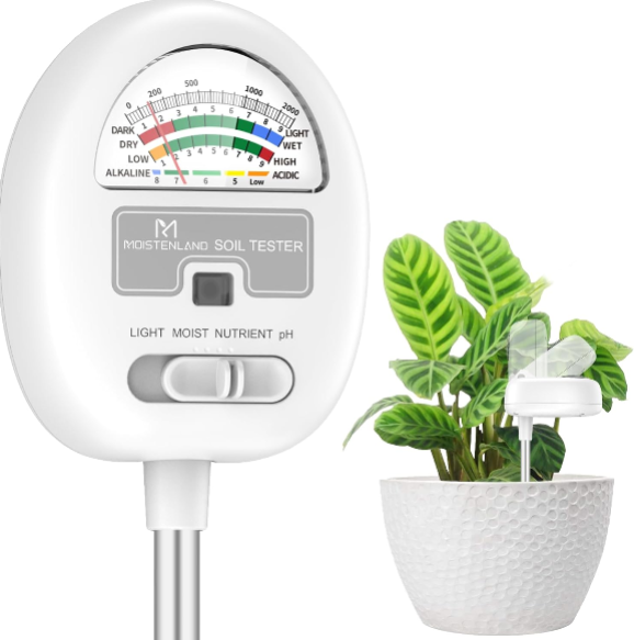 Upgraded 4-in-1 Soil Moisture Meter Review – Accurate pH, Light, Moisture & Nutrient Tester for Indoor and Outdoor Plants