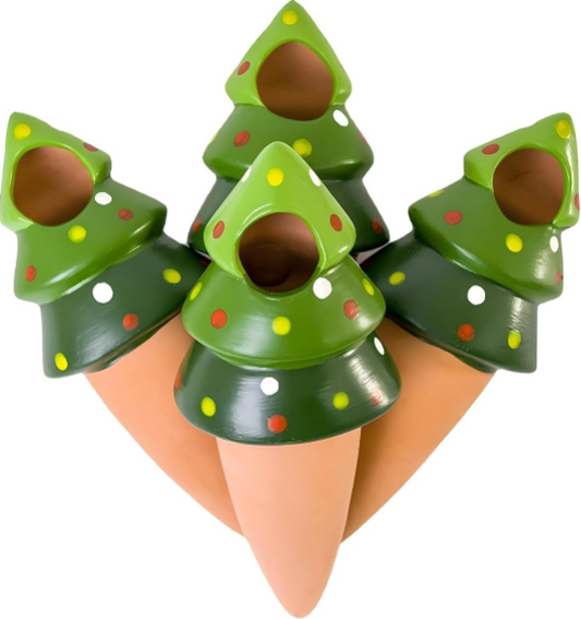 Terracotta Christmas Tree Automatic Plant Watering Devices Review – Self-Watering Spikes for Indoor Potted Plants and Holiday Decor (4 Pack)
