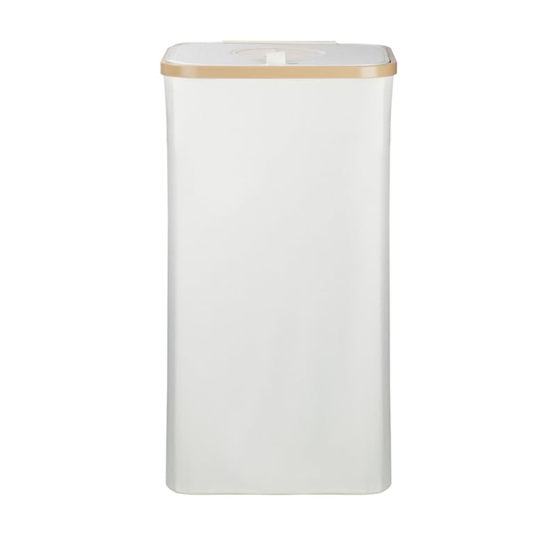 Garbage Bin Kitchen,Kitchen Trash Can with Lid, Detachable and Reusable Inner Bag,Large 26-Gallon 100-Liter Capacity, Suitable for Bottles, Cans, and Glass，White