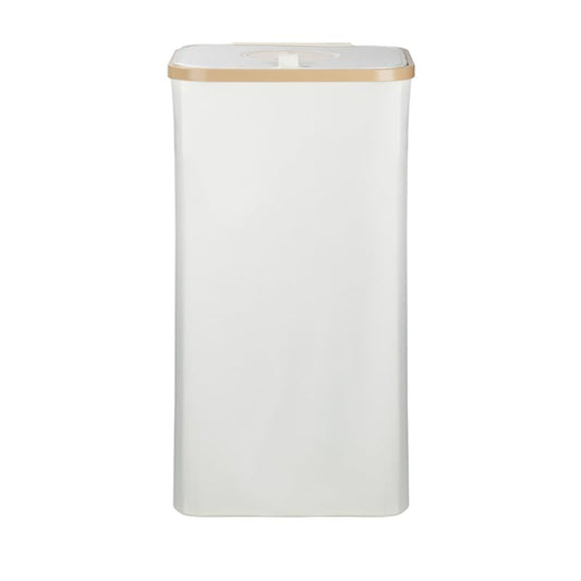 Garbage Bin Kitchen,Kitchen Trash Can with Lid, Detachable and Reusable Inner Bag,Large 26-Gallon 100-Liter Capacity, Suitable for Bottles, Cans, and Glass，White