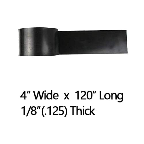 NABOWAN Solid Rubber Sheets,Strips,Rolls 1/8" (.125") Thick x 4" Wide x 120" Long, Thin Neoprene Rubber, Perfect for DIY Gasket Material, Sealing, Liner, Shield, Padding, Mat