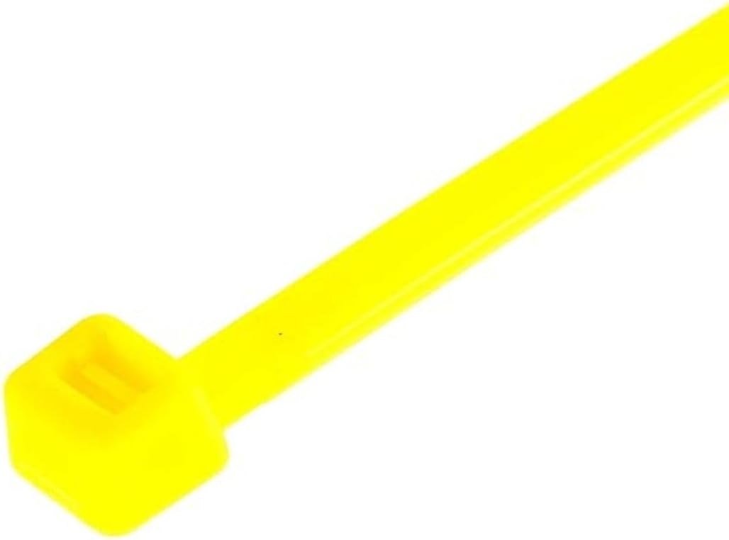 GTSE 6 Inch Yellow Zip Ties, 100 Pack, 40lb Strength, UV Resistant Strong Nylon Cable Ties, Self-Locking 6" Tie Wraps