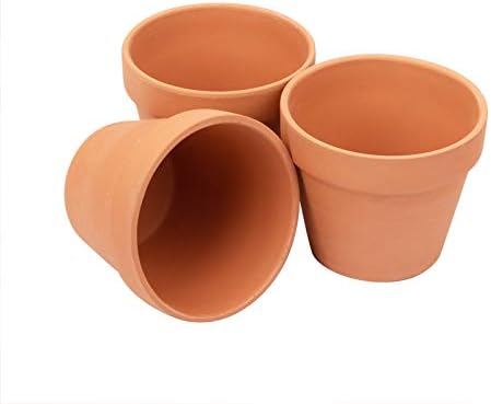 [26 Pack] 4" Terracotta Planter Pots - Clay Ceramic Cactus & Succulent Flower Nursery Garden Pots (4")