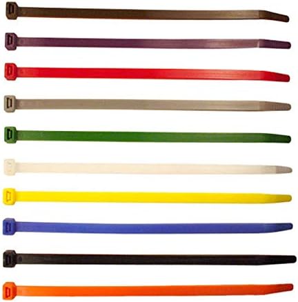 4 Inch Zip Ties (100 Pieces) 18lb Strength, Nylon Cable Wire Ties (Purple)