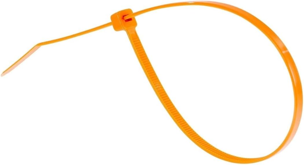 GTSE 14 Inch Orange Zip Ties, 100 Pack, 50lb Strength, UV Resistant Long Nylon Cable Ties, Self-Locking 14" Tie Wraps