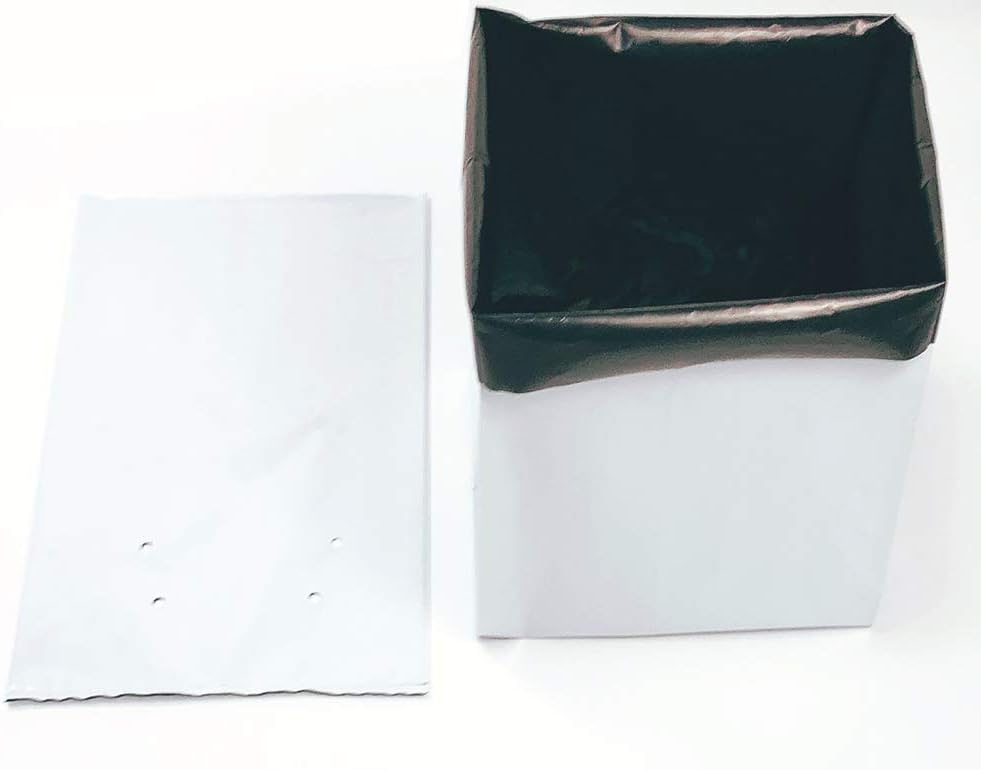 HORTIPOTS Black White Poly Grow Bags 10 Gallon Transplanter (Pack of 25)