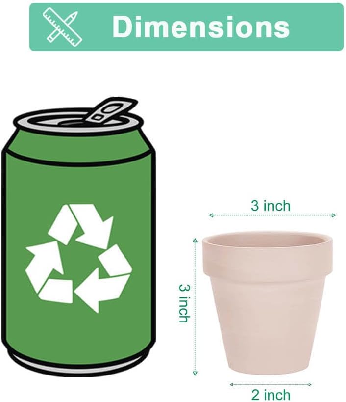 vensovo 3 Inch Pink Terra Cotta & Terracotta Pots with Drainage - 20 Pack Clay Flowerpots, Succulent Nursery Planter Great for Plants, Crafts, Wedding Favor