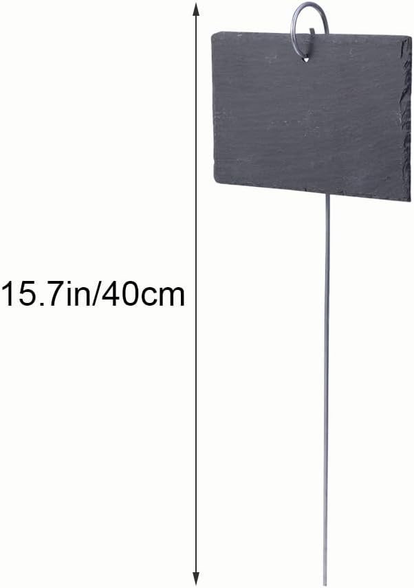 Hemoton Flower Decor Plant Label,Garden Markers Signs,Garden Marker Label Plant,Weatherproof Reusable Natural Hanging Tags for Flower Bed Pots Planters