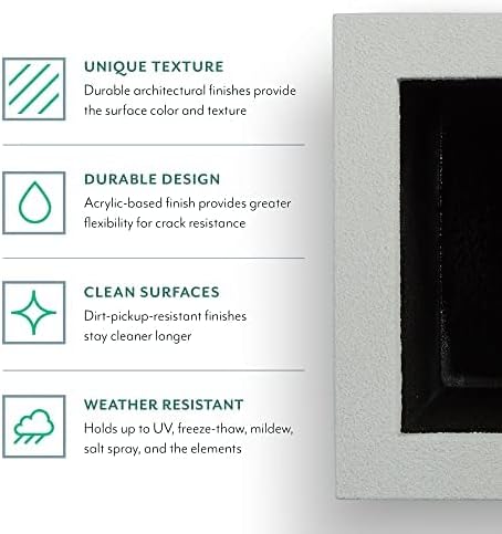 PolyStone Milan Tall Modern Outdoor/Indoor Rectangular Trough Planter, 46" L X 17" W X 19" H, Lightweight, Heavy Duty, Weather Resistant, Polymer Finish, Commercial and Residential (Concrete Gray)