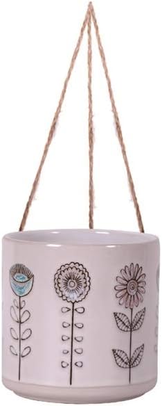Hanging Bobby Garden 5" Flower Pot, Multi Color