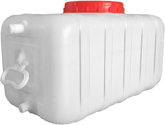 Water Storage Tank for Camping, Plastic Water Containers with Spigot for Emergency Water Storage Household Outdoor Camping Hiking Self-Driving Tour(Size:35L/9gallon)
