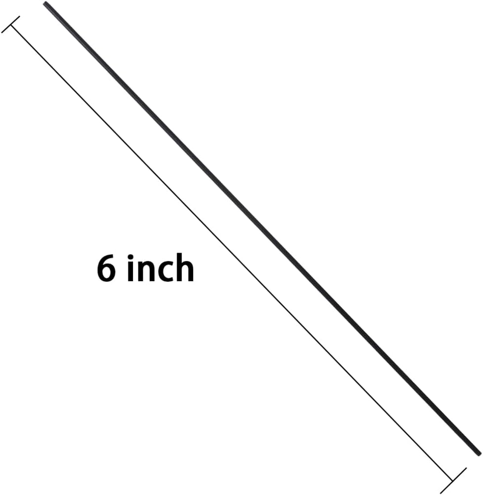 200 Pcs 6 inch Garden Twist Tie, Round Plastic Twist Ties for Plants, Vines and Wrapping Cords or Christmas Tree Gardening Plants Growth and Care, Office Home Cable Organization (Black)