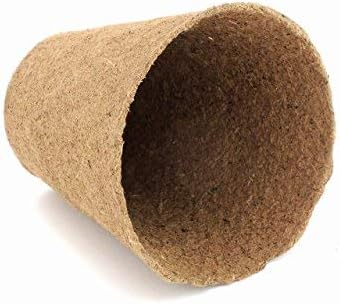 Daniel's Plants 3" Naked Pots | Natural Plantable Seed Starter Pots | OMRI-Listed Biodegradable for Seedlings | Enhanced Drainage & Aeration | Earth Friendly - Peat Free (60, 3" Round)
