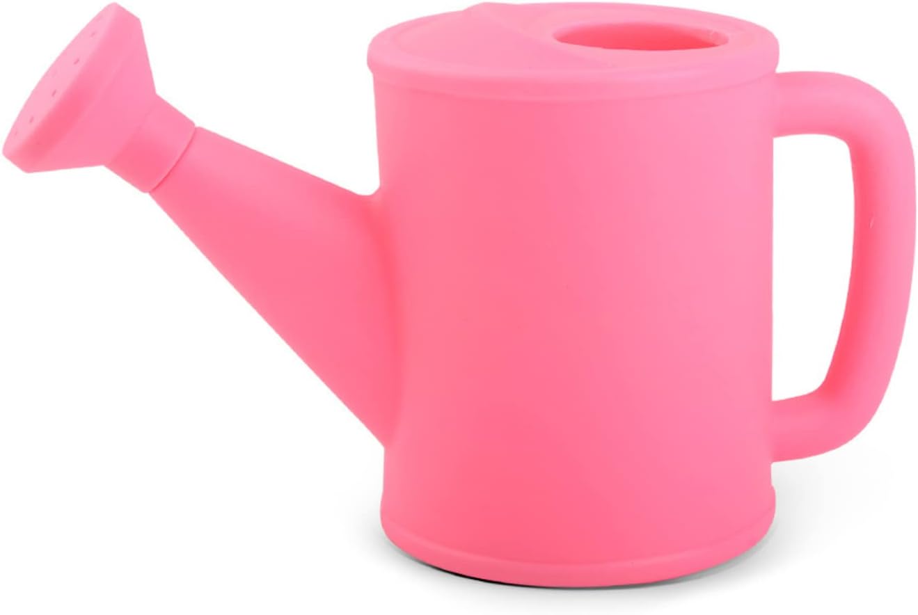 Small Watering Can for Kids, 700ml/23.7 Oz Plastic Watering Can for Indoor Plants Garden Flower (Pink)