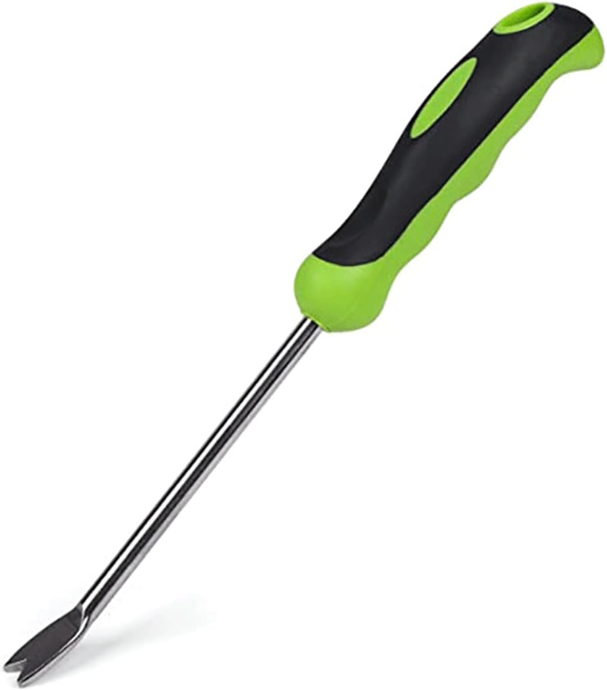 Maxmoral 12.99 Inch Garden Hand Weeding Tool with Ergonomic Handle Stainless Steel Farm Transplant Gardening Plant Loosening Root Starter