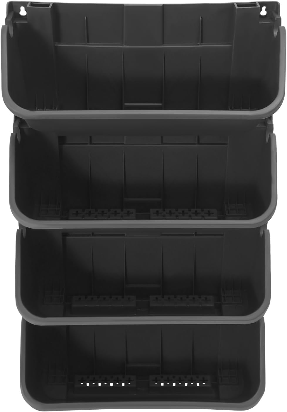 16 Pack Vertical Garden Planter,13 inch Wall Mounted Planter for Patio Indoor Outdoor Decor, Garden Self Watering Pot Balcony Plant Vegetable Fruit Herb Hanging Pocket Holder Flowerpot (Black)