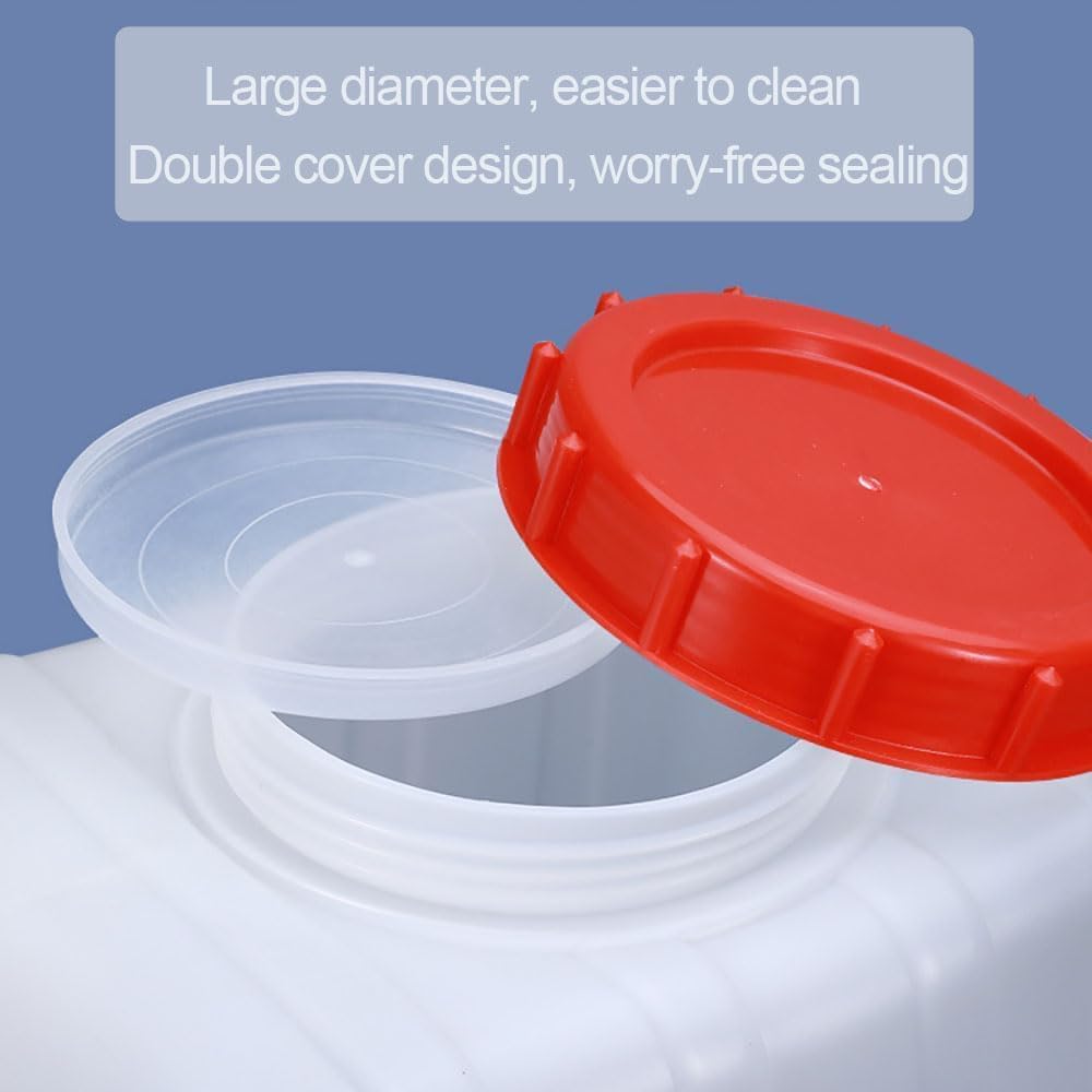 Water Storage Tank for Camping, Plastic Water Containers with Spigot for Emergency Water Storage Household Outdoor Camping Hiking Self-Driving Tour(Size:25L)