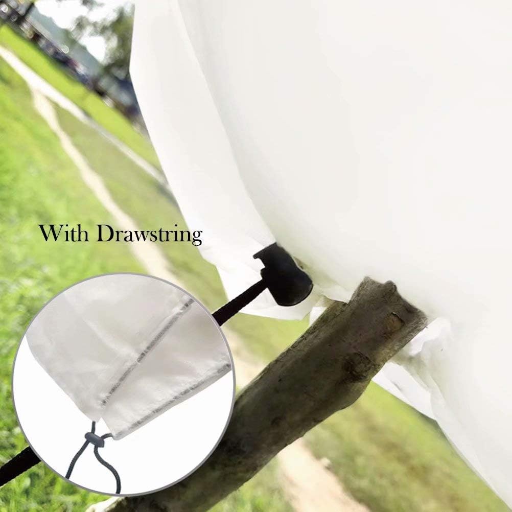 Agfabric Plant Cover for Frost Protection 120"x96" 0.9oz Garden Cover for Plants,Shrub/Bush/Tree Jacket Cover for Freeze Protection,White,2 Pack