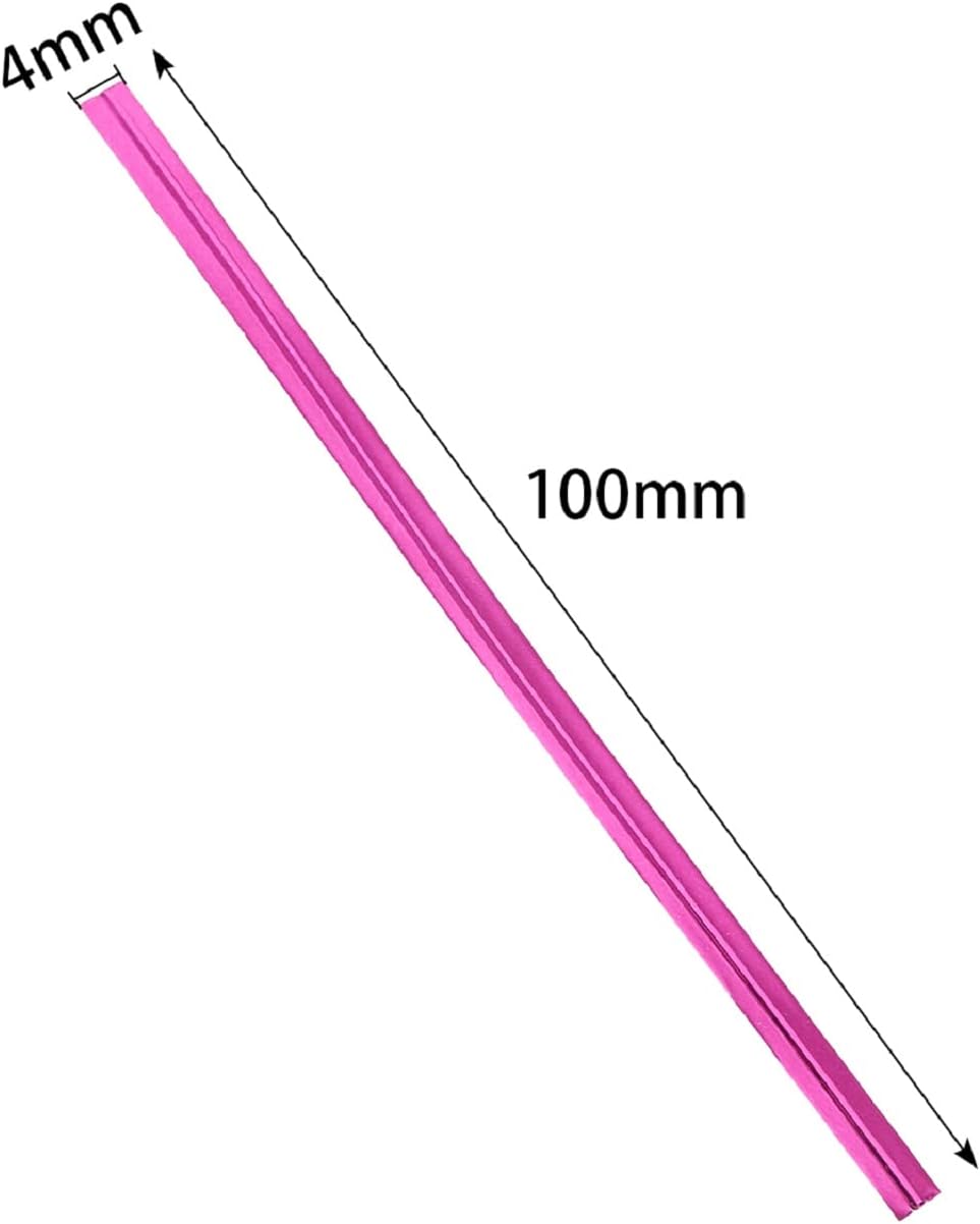 800 Pcs 4" Metallic Twist Ties(Rose Red) for Bakery Ties, Candy Bags, Coffee Bags, Goodie Bags Ties