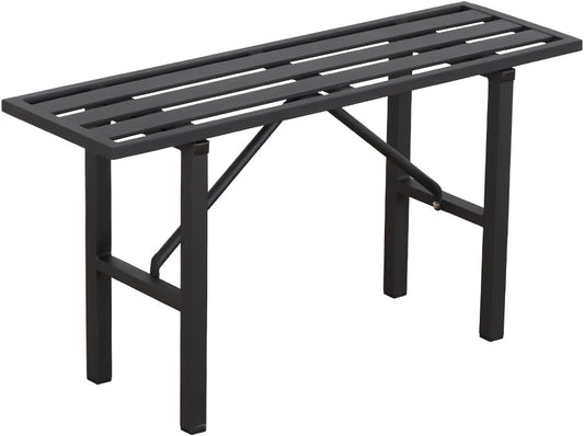 Plant Stand - Indoor/Outdoor Extra-Sturdy Aluminum Plant Stand with 300 LBS Capacity, L37.8 x W11.4 x H19.7 inch – Ideal for Patios, Gardens, Living Room Decoration