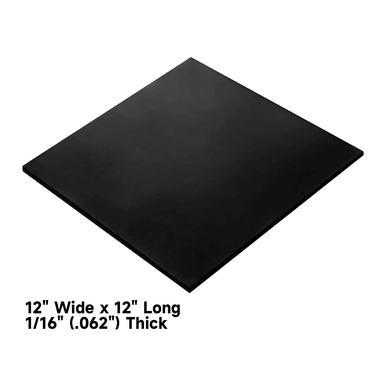 NABOWAN Solid Rubber Sheets,Strips,Rolls 1/16" (.062") Thick x 12" Wide x 12" Long Neoprene Rubber, Perfect for DIY Gasket Material, Sealing, Liner, Shield, Padding, Mat