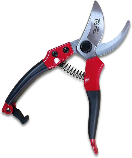TABOR TOOLS S821A Bypass Pruning Shears, Makes Clean Cuts, Great for S-M Size Hands. Professional Sharp Secateurs, Hand Pruner, Garden Shears, Clippers for The Garden.