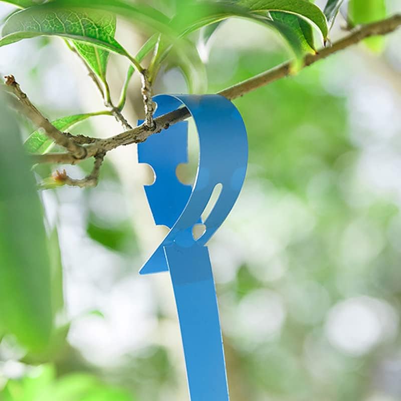 100Pcs Plant Tags Wrap Around Tree Tags Markers, Removable,Adjustable Garden Labels Plant Tags(8.27"x0.8", Blue)