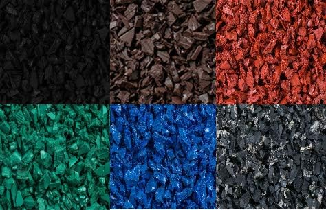 Playsafer Rubber Mulch Nuggets Protective Flooring for Playgrounds, Swing-Sets, Play Areas, and Landscaping (1,000 LBS - 39 CU. FT., Brown)