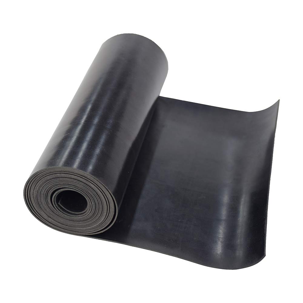 DOBTIM Neoprene Rubber Strips 1/16 (.062)" Thick X 8" Wide X 10' Long,Solid Rubber Rolls Use for Gaskets DIY Material,Sealing,Bumpers,Protection,Flooring, Black