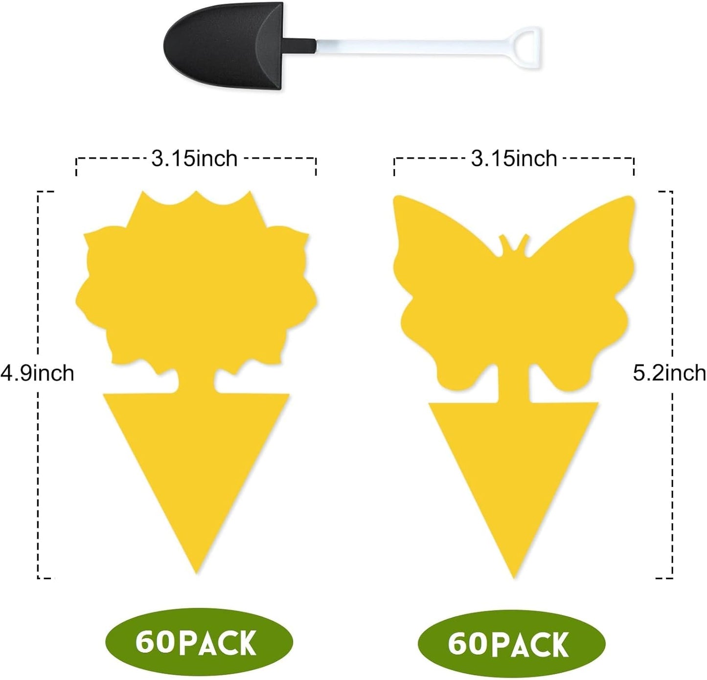 120 Pack Fungus Gnat Traps for House Indoor, Fungus Traps Fruit Fly Traps for Indoors Gnats Sticky Traps for Plants Yellow Sticky Traps for Gnats